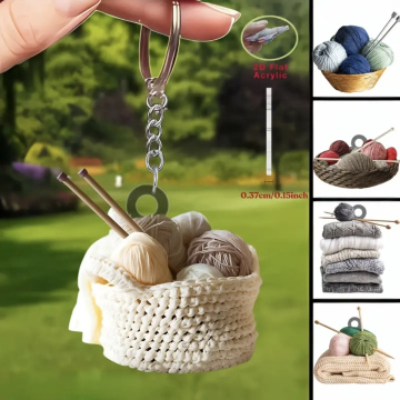 Knitting Keychain