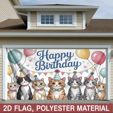 Happy Birthday Cat Banner