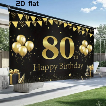 80th Birthday Banner 